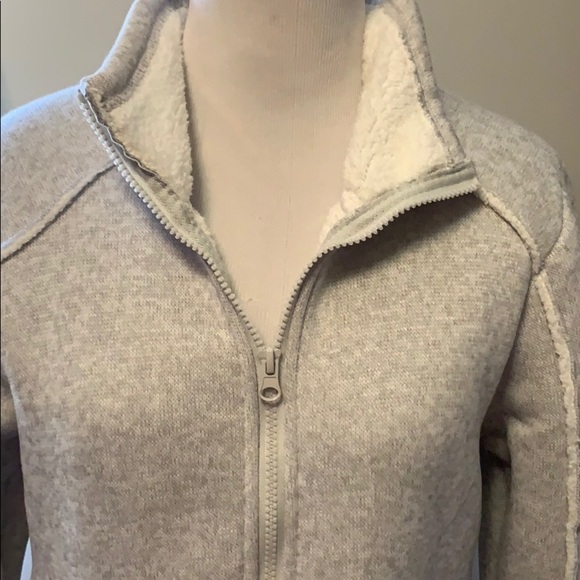 Avalanche gray sweater jacket w fleece inside! - Picture 2 of 10